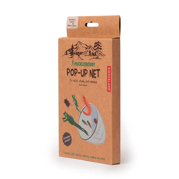 Kikkerland Huckleberry Pop Up Kescher faltbar mit Tasche