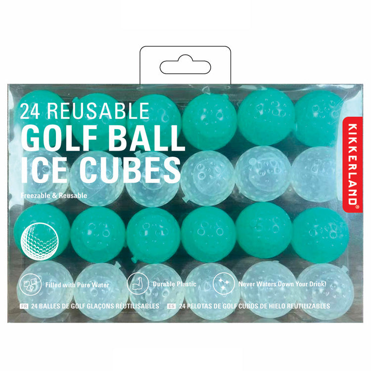 Kikkerland Golf Ball Eiswürfel wiederverwendbar 24er
