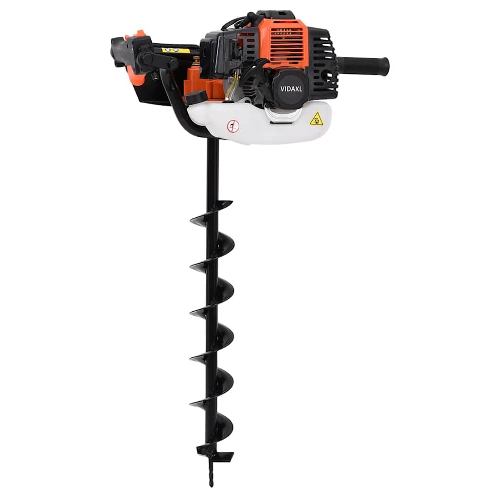 vidaXL Heimwerkerbedarf Erdbohrer-Set Benzin 52 ccm 7-teilig