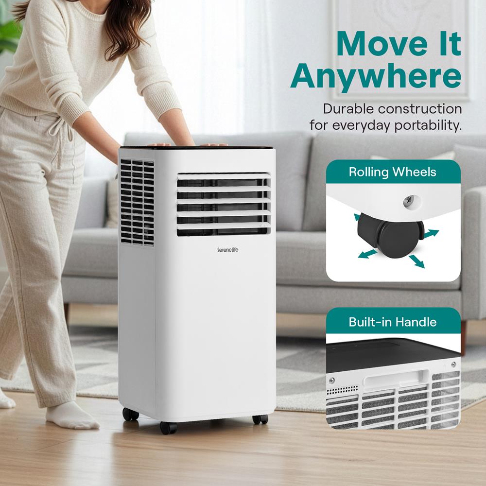 Serenelife Portable AC Klimagerät 8000 BTU Weiß WLAN
