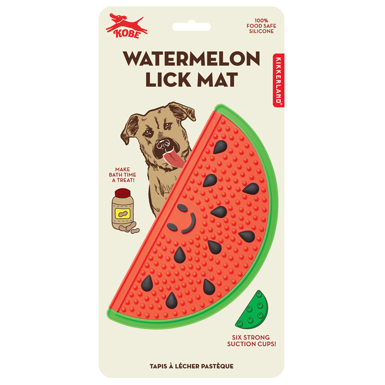 Kikkerland Home Kobe Schleckmatte Hund Wassermelone Lick Mat