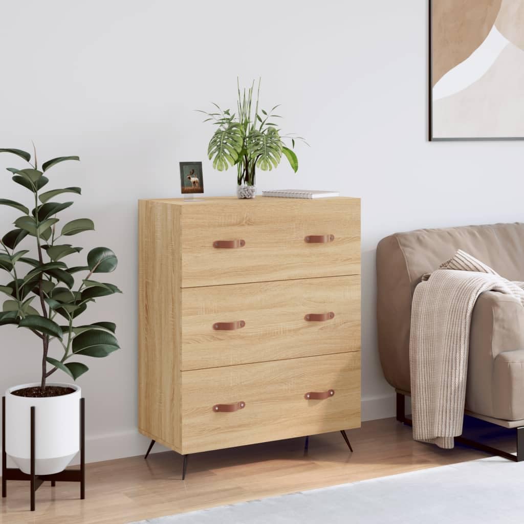 vidaXL Kommode Sonoma-Eiche 69,5 cm Holzwerkstoff