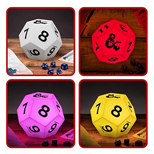 Paladone D&D D12 Würfel Licht lila 12cm Farbwechsel