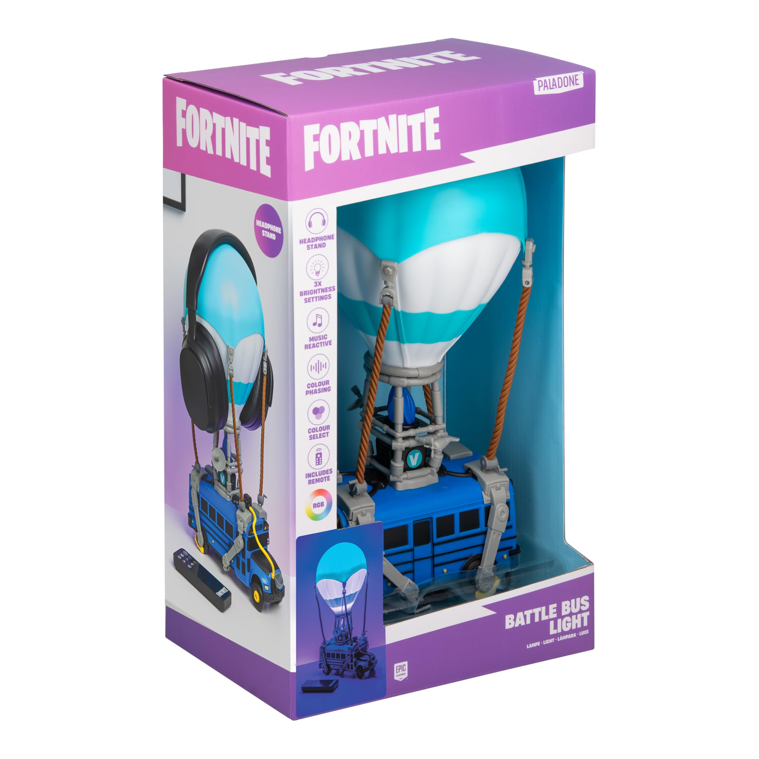 Paladone Lighting Fortnite Schlachtenbus-Leuchte LED Farbwechsel