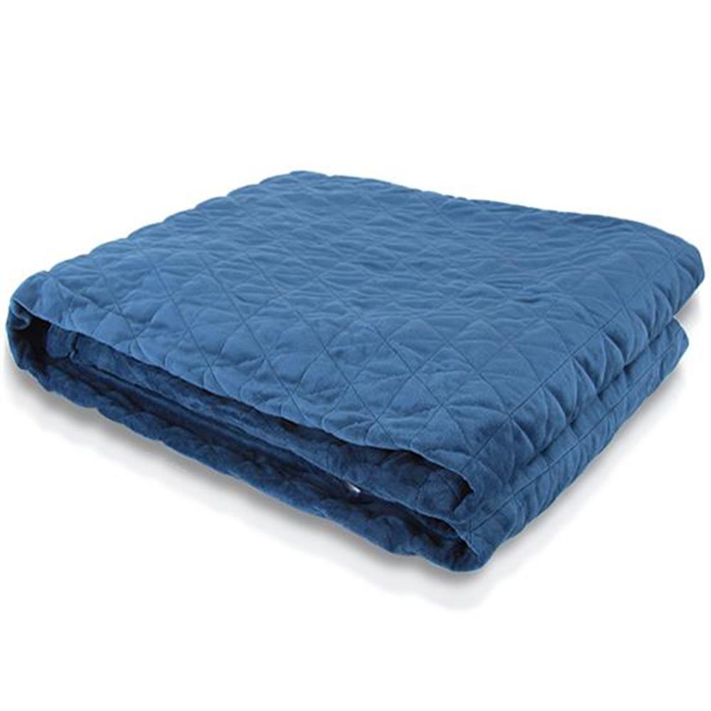Serenelife Gewichtsdecke Therapiedecke 9kg Navy waschbar