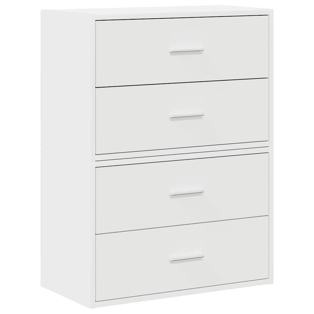 vidaXL Schrank 2 Schubladen Kommode Grau Sonoma 60x31x40