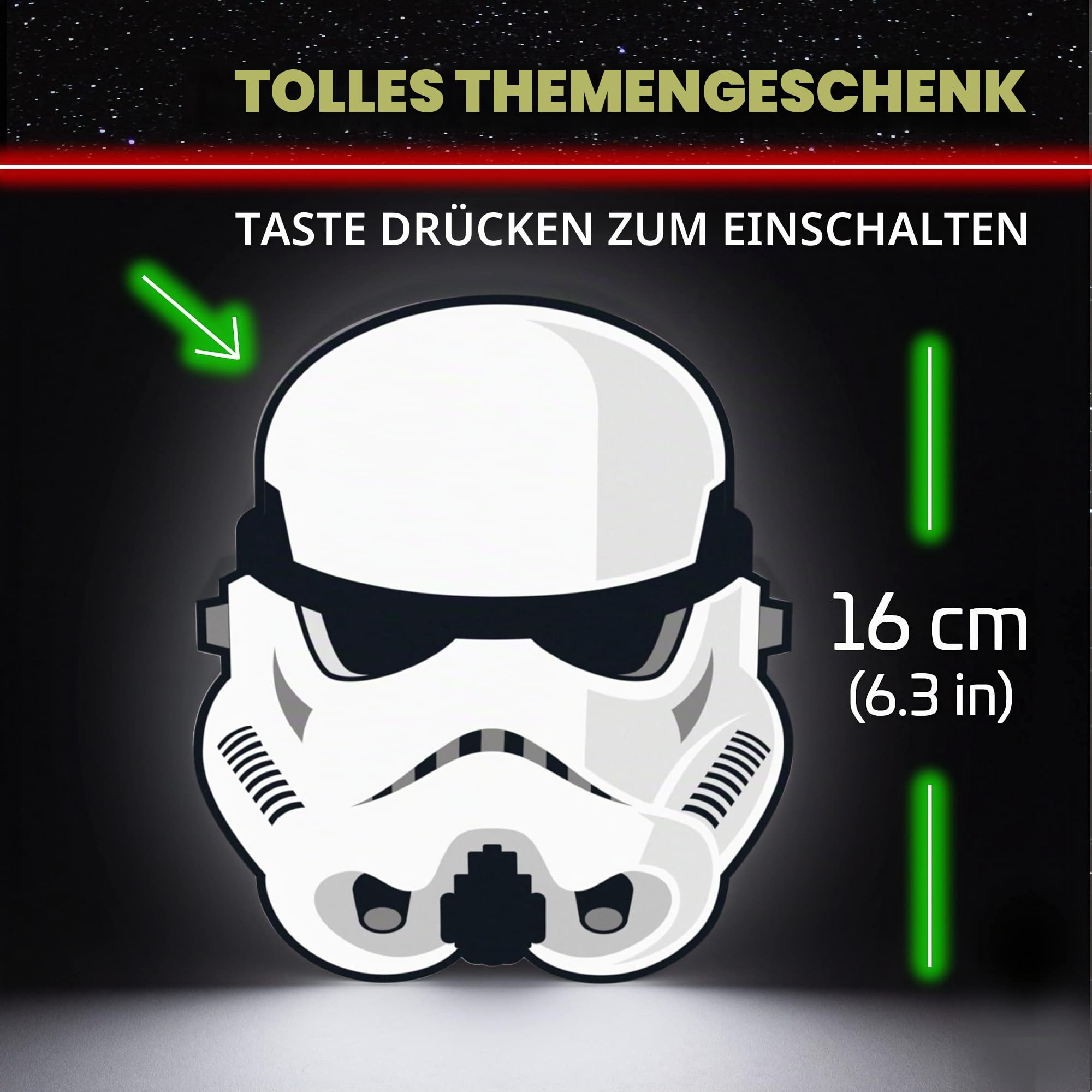Paladone Star Wars Stormtrooper Nachtlicht 16cm batteriebetrieben