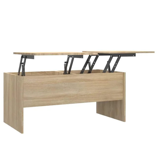 vidaXL Möbel Couchtisch höhenverstellbar Sonoma-Eiche 102cm