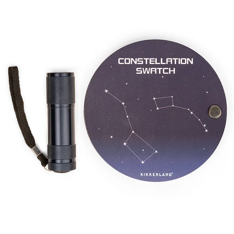Kikkerland Tools & Wellness Constellation Swatch Book UV-Lampe Sternbilder-Set