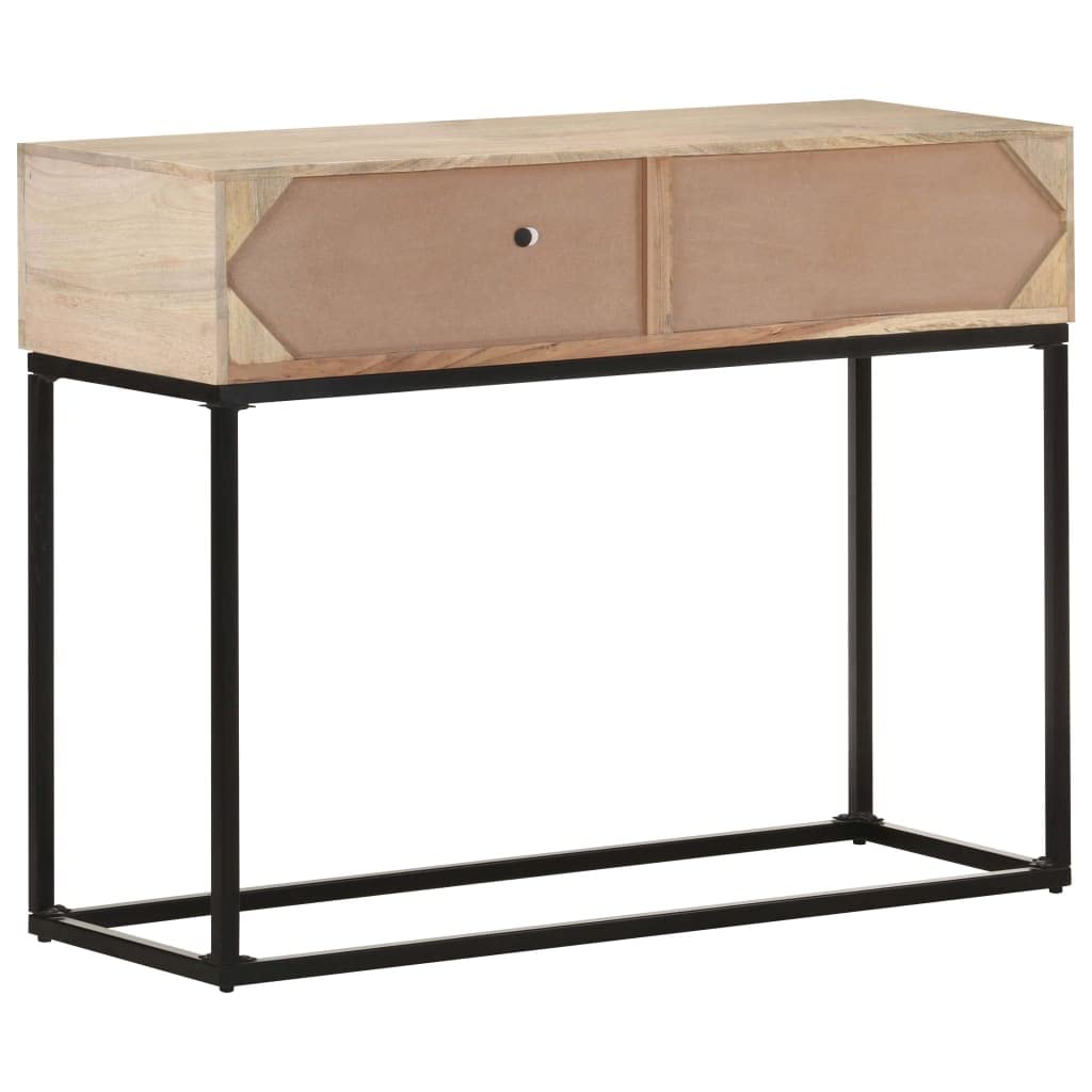 vidaXL Möbel Konsolentisch Mangoholz 100x35x76cm Schubladen