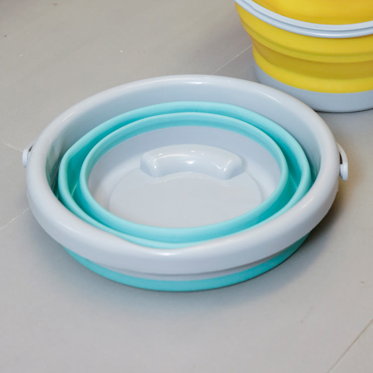 Kikkerland Home Aqua Falteimer 5 Liter Silikon grau