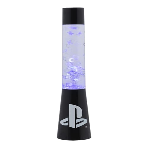 Paladone Playstation Flow-Lampe 33 cm Glitzer Blau USB