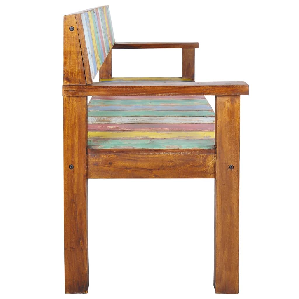 vidaXL Sitzbank Vintage 115cm Altholz mehrfarbig