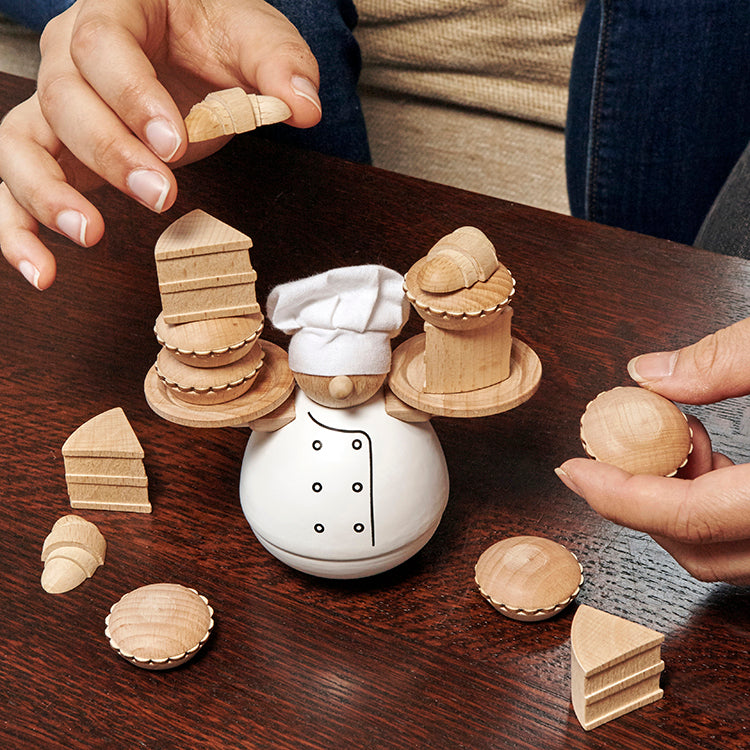 KIKKERLAND Home Balance the Baker Stapelspiel Geschicklichkeit