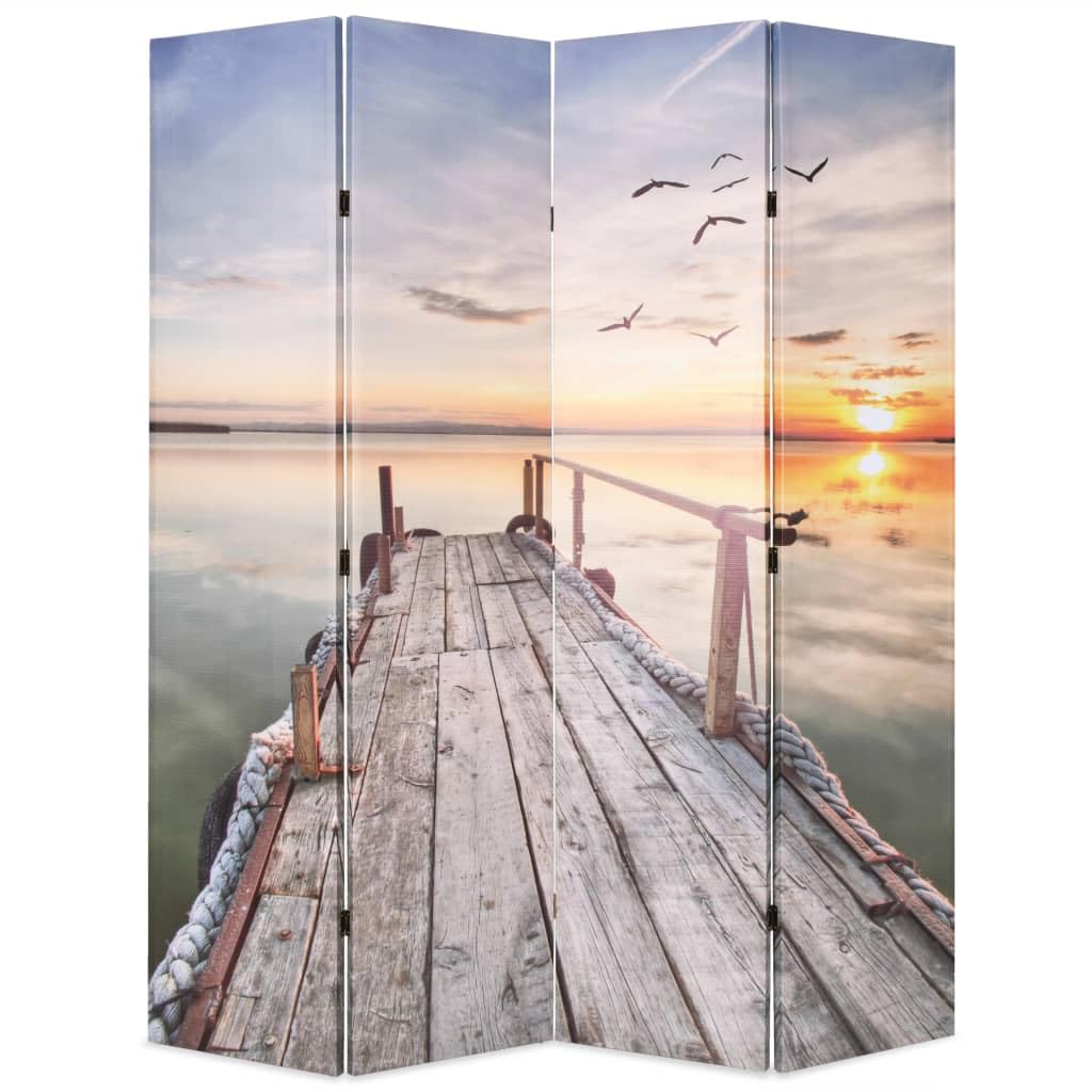 vidaXL Möbel Raumteiler Paravent 120x170 See Steg 3-teilig