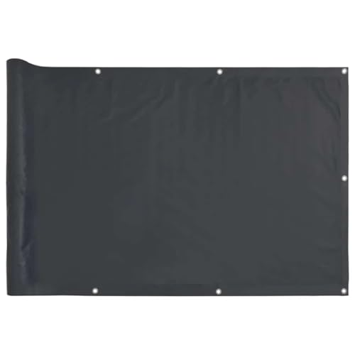vidaXL Heim & Garten Sichtschutz Anthrazit PVC 700x90cm Ösen