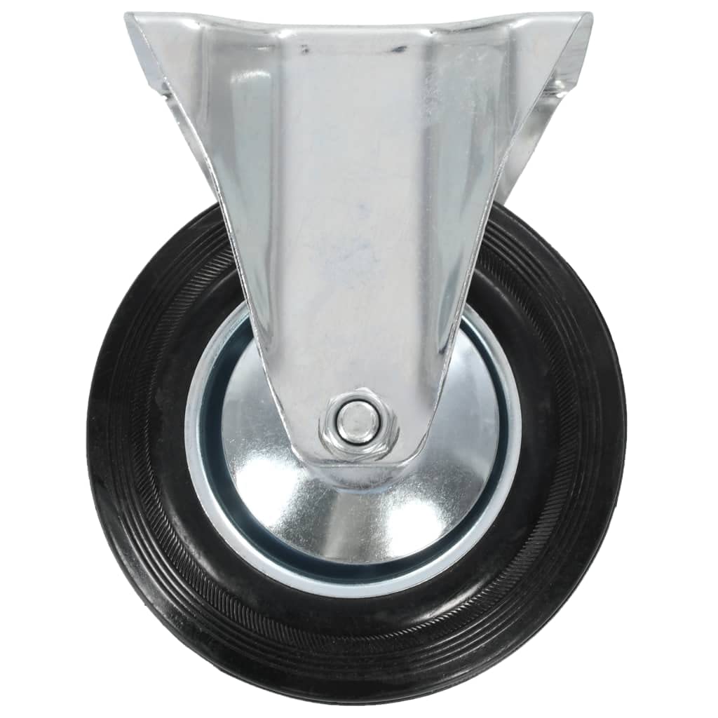 vidaXL 8x Bockrollen 160mm Transportrollen Gummi