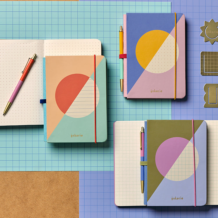 Inkerie Dotted Mini Notebook & Pen Notizbuch A6 mit Stift