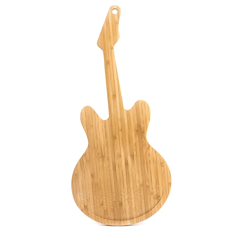 Kikkerland Guitar Schneidebrett Bambus Gitarre mit Griff