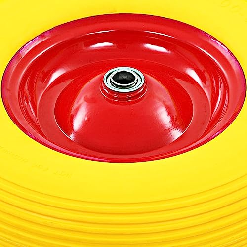 vidaXL Heim & Garten Schubkarrenrad PU 4.00-8 390mm Achse