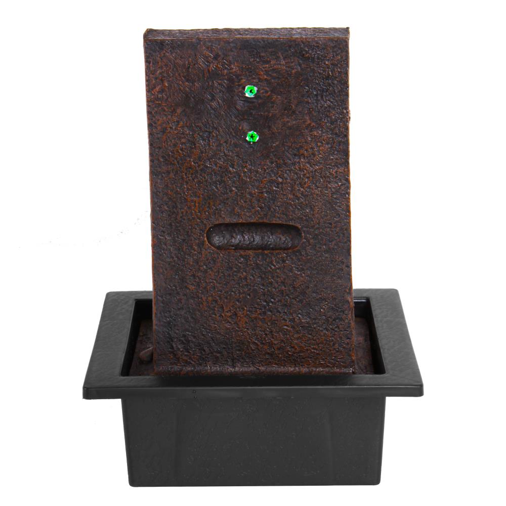 Serenelife Furniture SLTWF83LED Tischbrunnen LED mit Pumpe