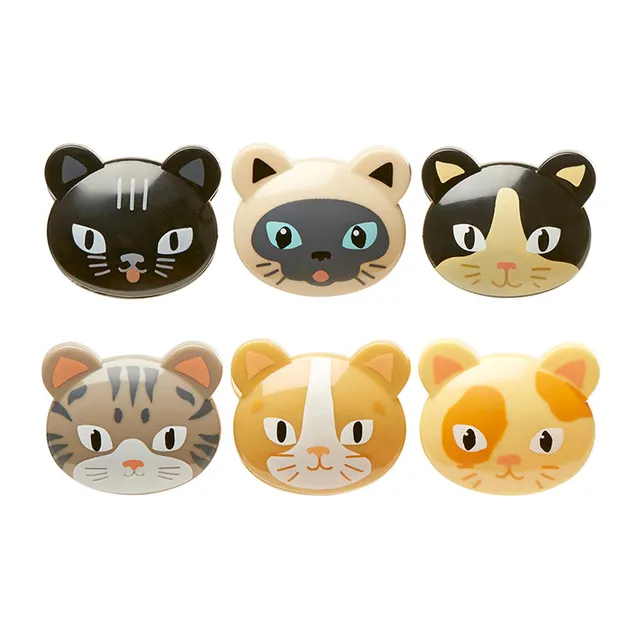 Kikkerland Kitchen Cat Tütenclips Katze 6er Set