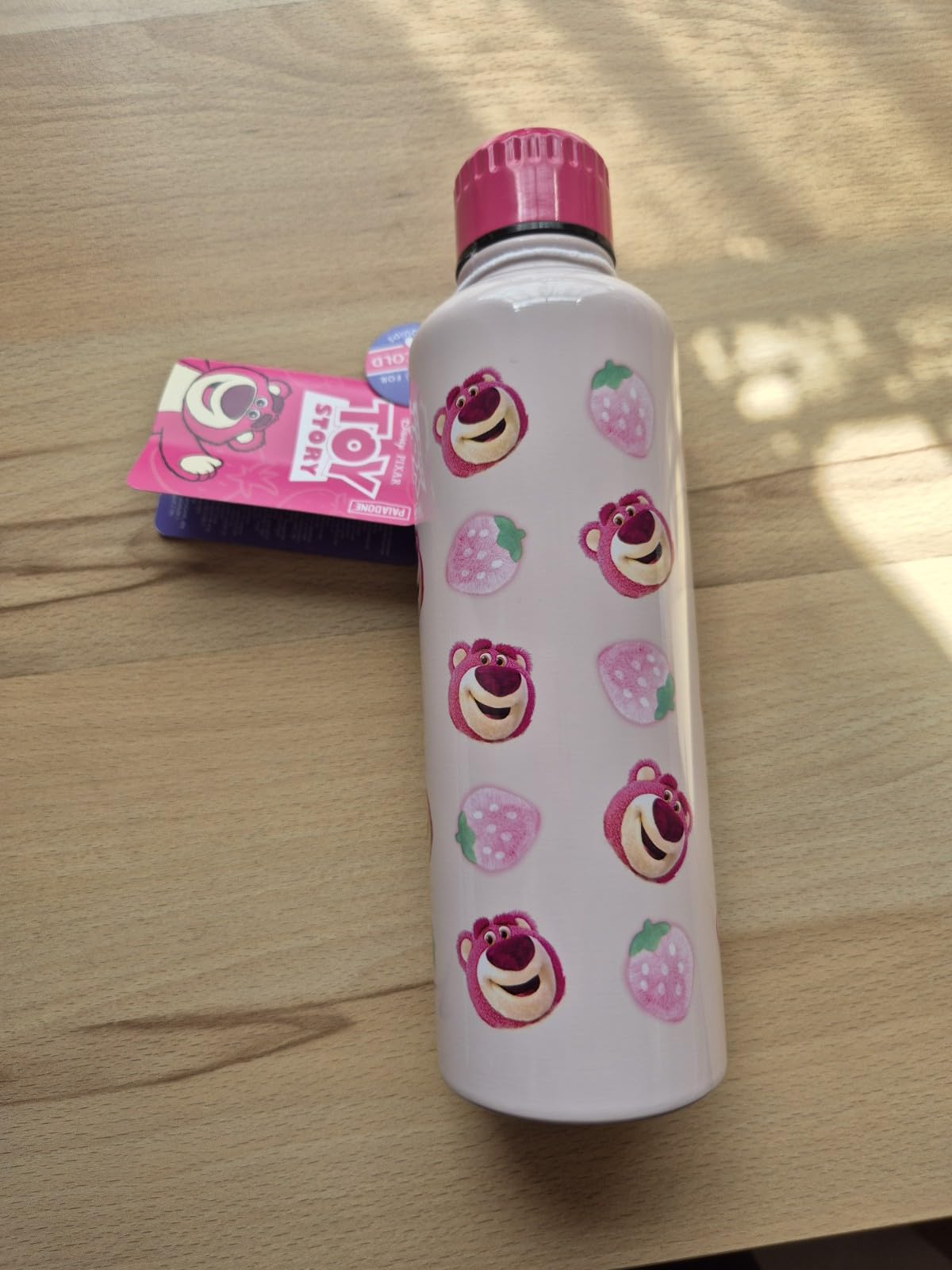 Paladone Lotso Trinkflasche Edelstahl 500 ml rosa
