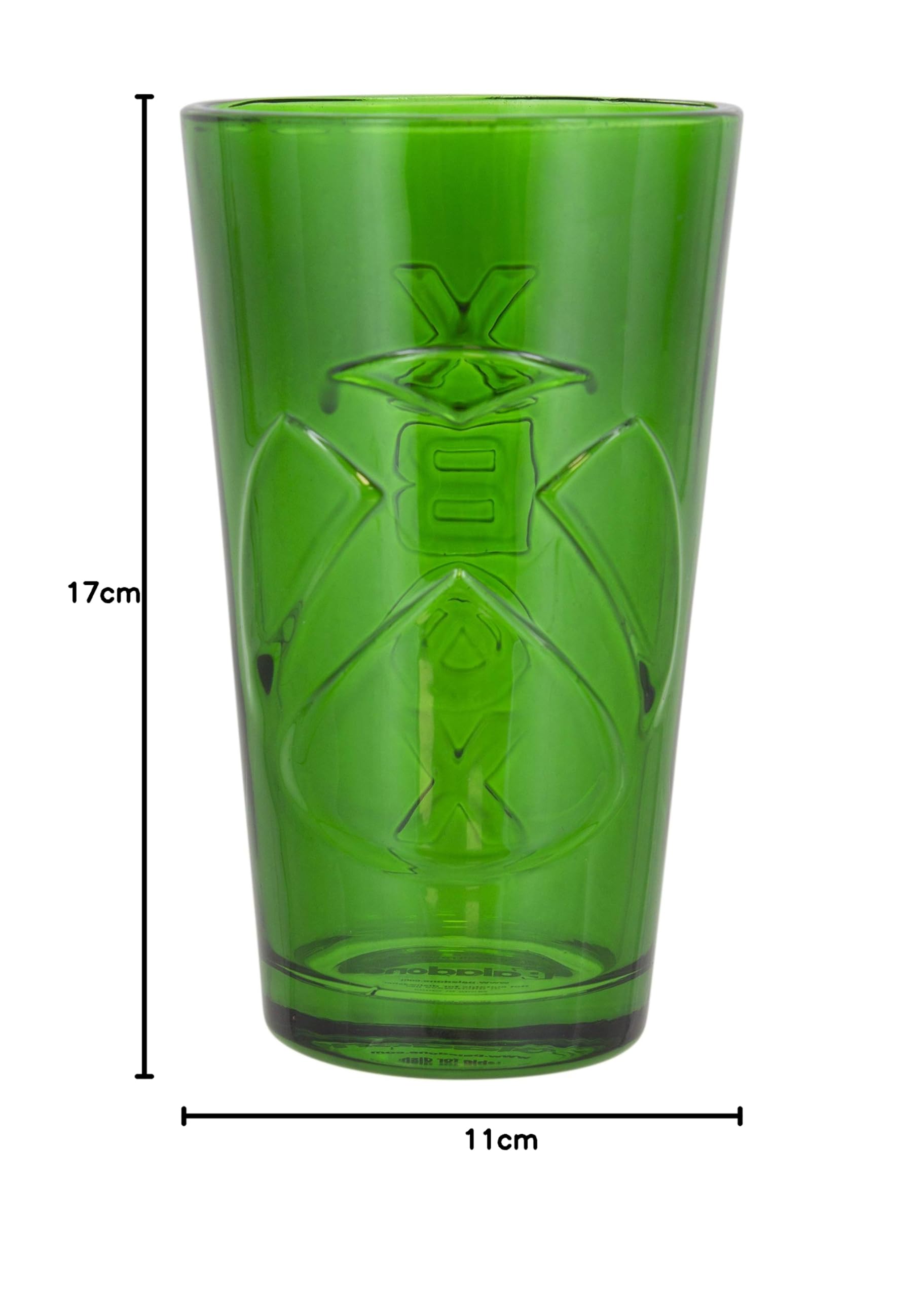 Paladone Xbox Glas grün Trinkglas offiziell lizenziert