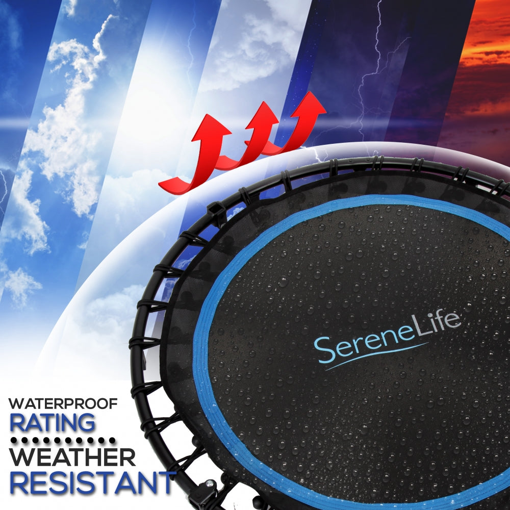Serenelife Trampolin Mini Klappbar mit Haltestange 120kg