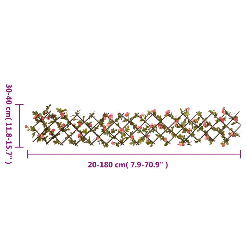 vidaXL Rankgitter Efeu 5 Stk. 180x20 cm Sichtschutz