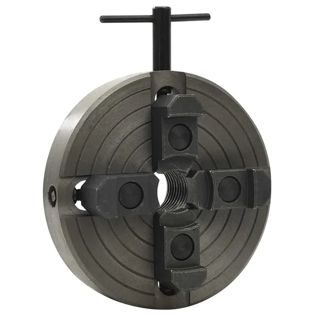 vidaXL 4-Backenfutter M33 Stahl 100mm Drechselbank