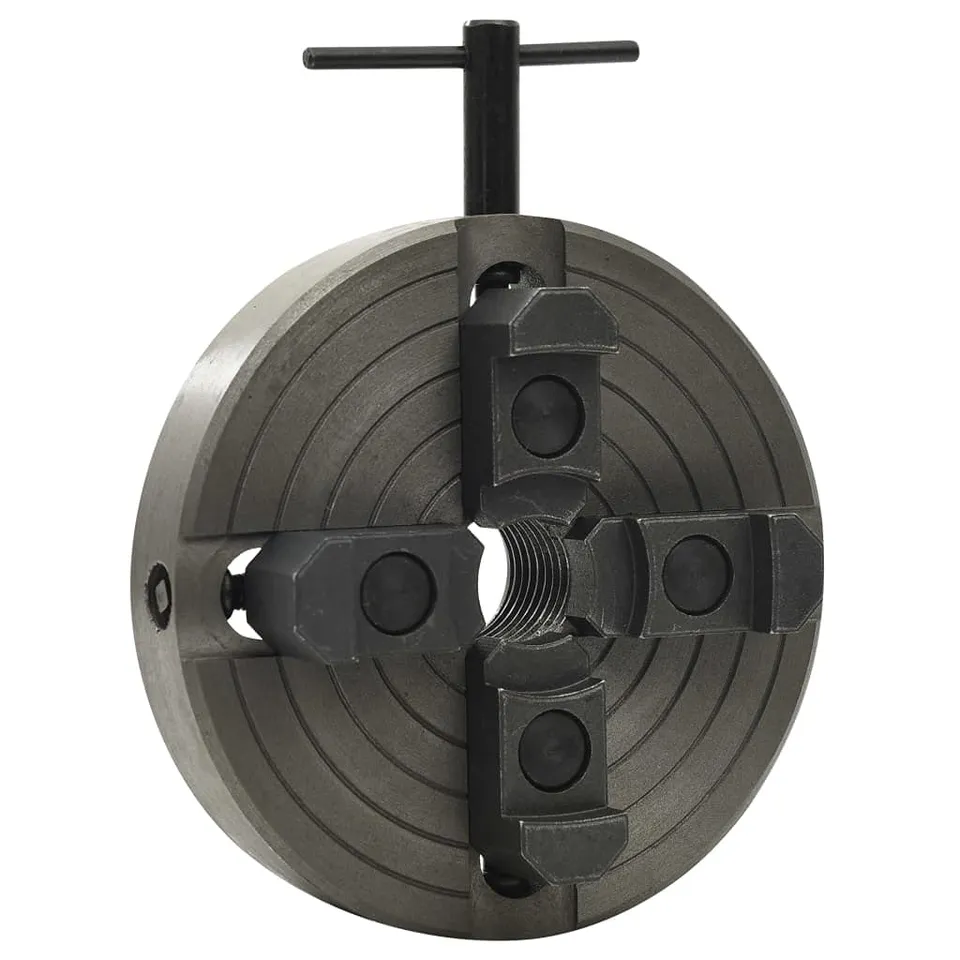 vidaXL 4-Backenfutter M33 Stahl 100mm Drechselbank