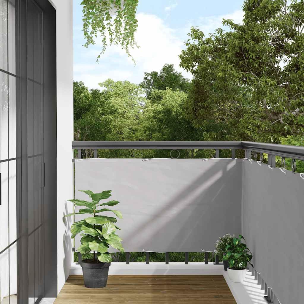 vidaXL Heim & Garten Sichtschutz Grau 700x90 cm wetterfest