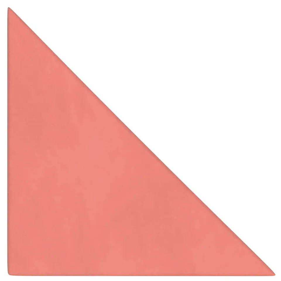 vidaXL Wandpaneele Rosa 12x 30x30cm Samt Schallschutz