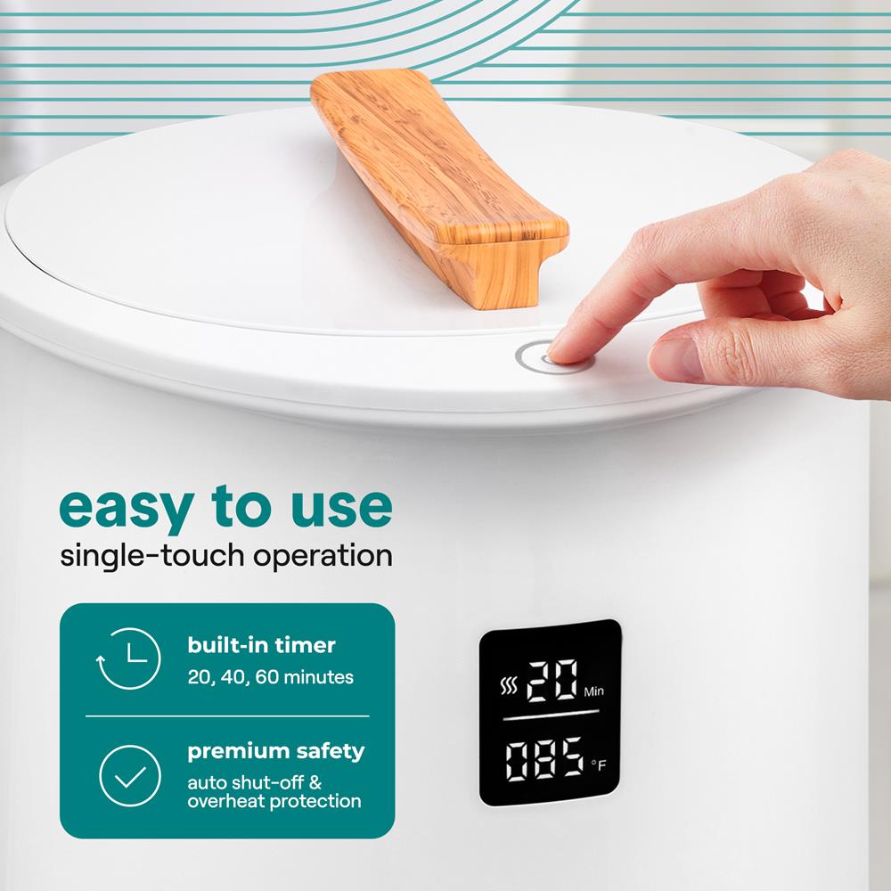 Serenelife Towel Warmers Handtuchwärmer Weiß 20L