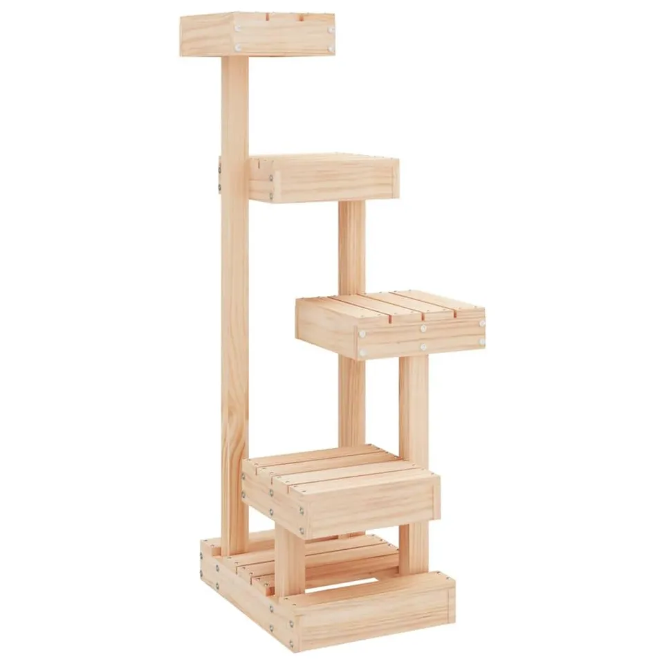 vidaXL Tierbedarf Kratzbaum 103 cm Massivholz Kiefer Natur