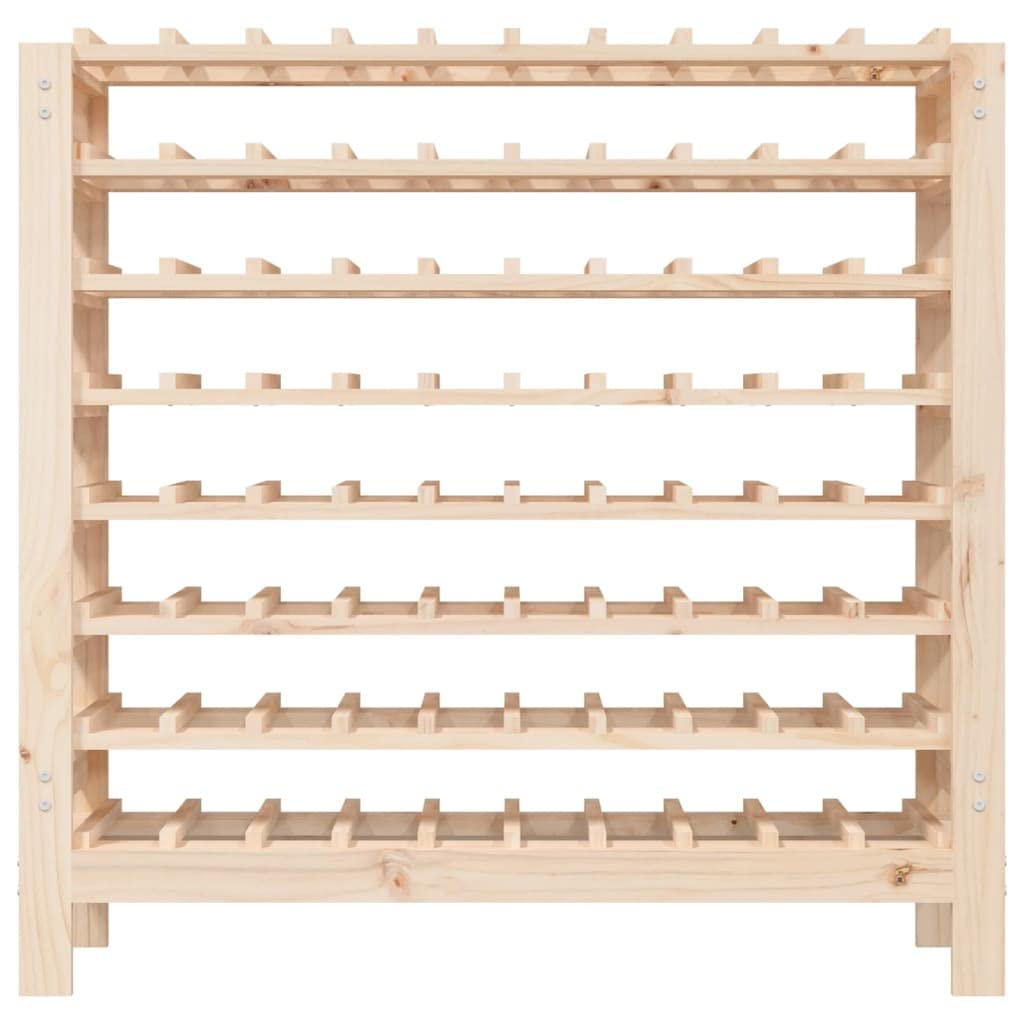 vidaXL Möbel Weinregal 80 Flaschen Kiefer 109,5x30x107,5cm