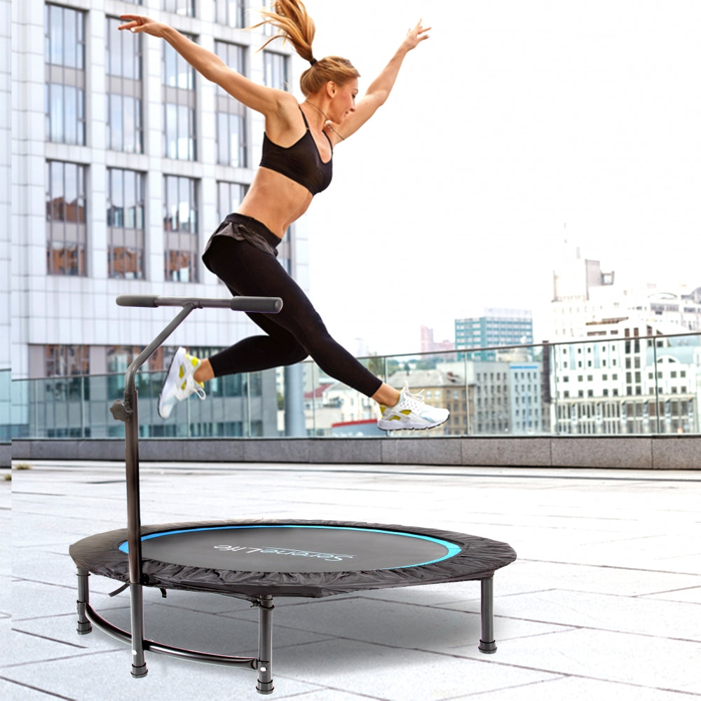 Serenelife Trampolin Mini Klappbar mit Haltestange 120kg