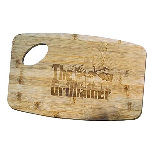 Mikamax Grillfather Schneidebrett Bambus 38x25 cm Gravur
