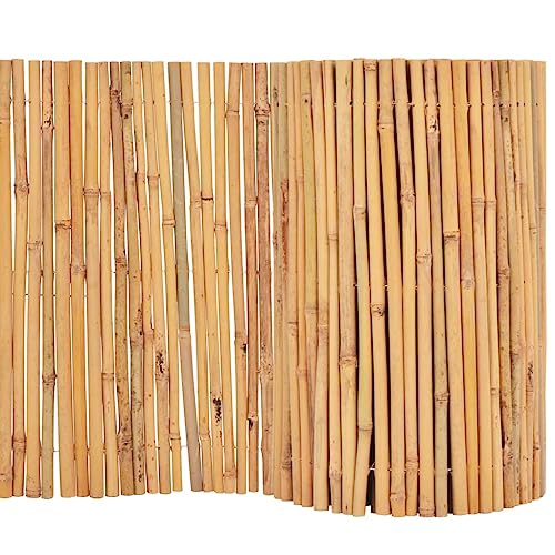 vidaXL Gartenzaun Bambus 500 x 30 cm Natur