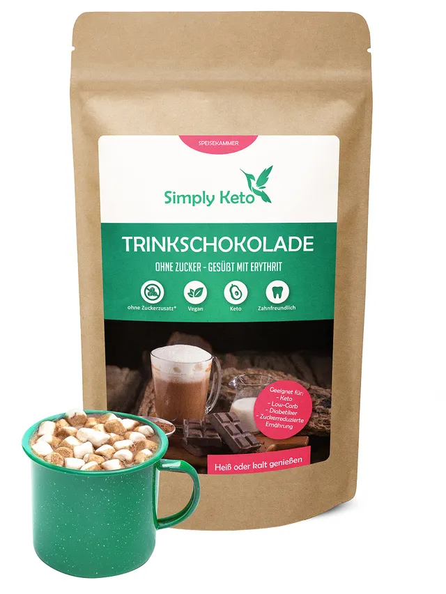 Keto Classic Trinkschokolade 700g zuckerfrei Low Carb