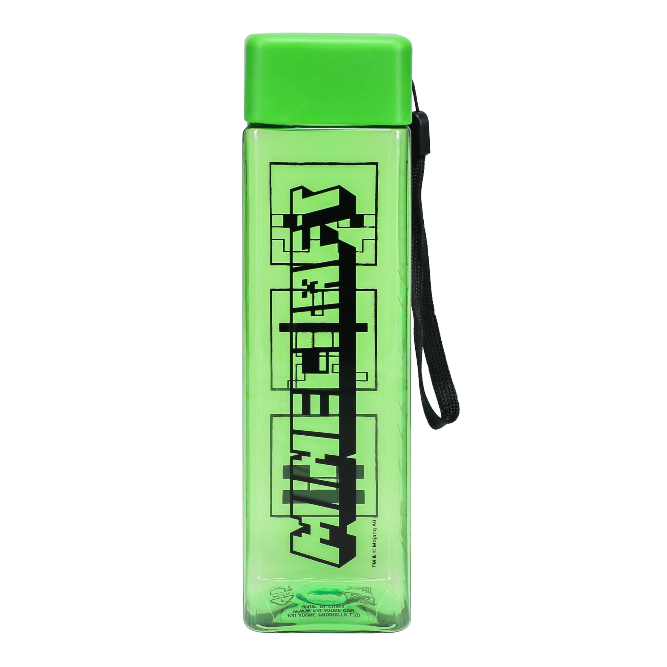 Paladone Minecraft Wasserflasche 500ml Quadratisch Kunststoff