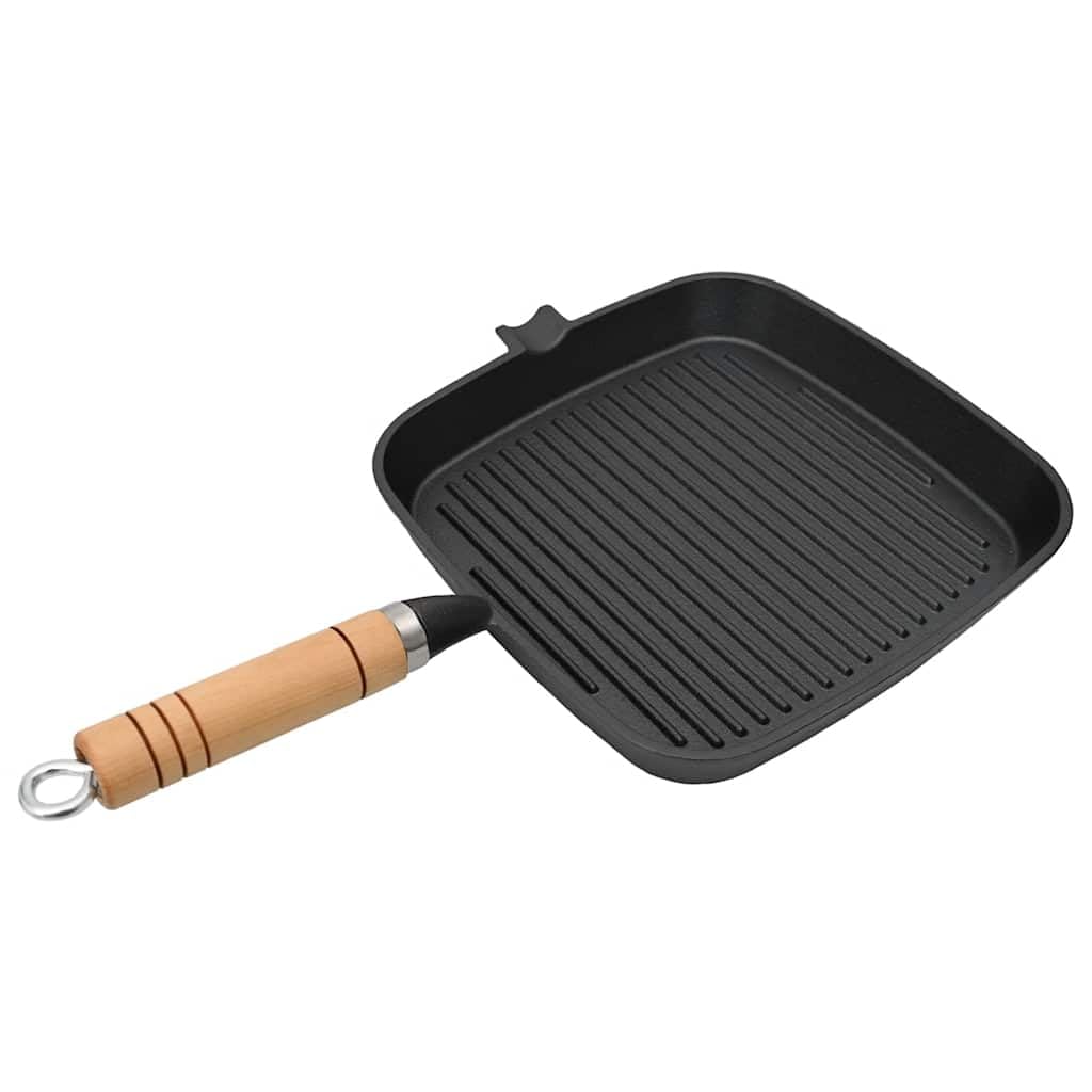 vidaXL Heim & Garten Steakpfannen Set Gusseisen 3-tlg 27 cm Induktion
