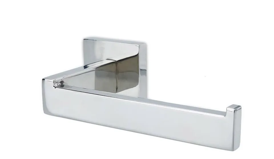 Intirilife Toilettenpapierhalter Silber Edelstahl zum Bohren