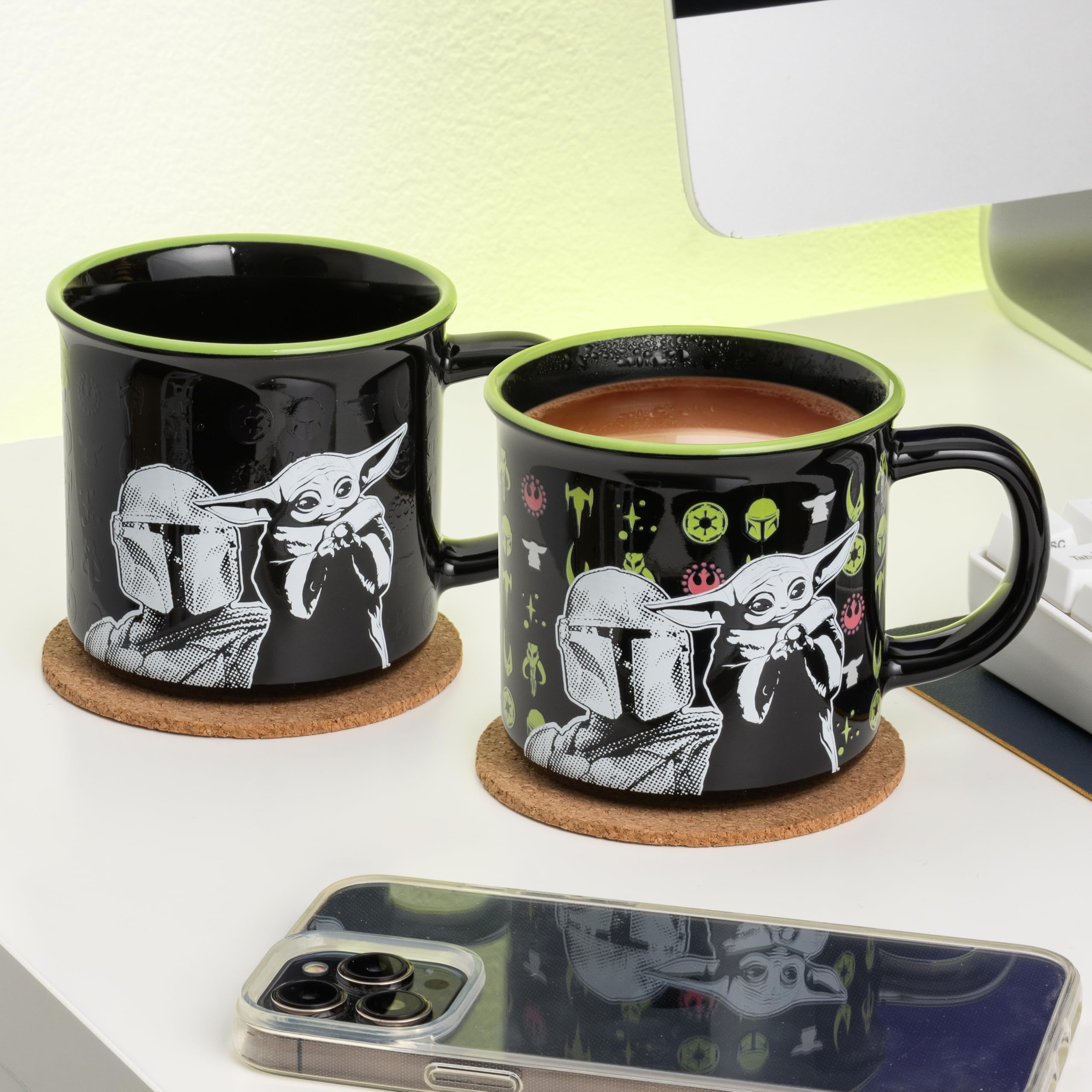 Paladone Drinkware Star Wars Mandalorian Tasse 350ml Wärmeeffekt