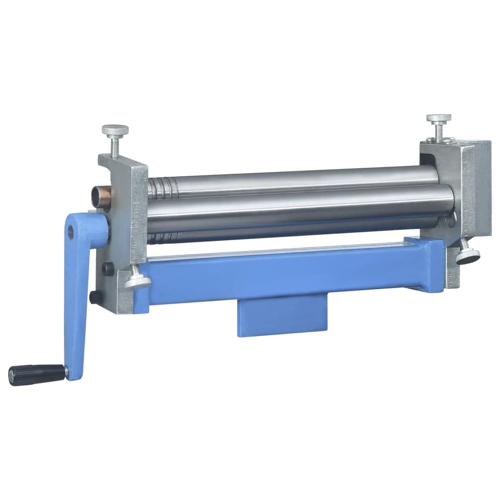 vidaXL Heimwerker Rundbiegemaschine 320 mm Gusseisen Blau