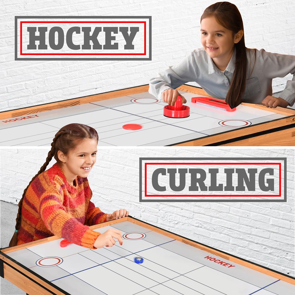 Serenelife Game Tables Spieltisch 4-in-1 MDF mit Zubehör