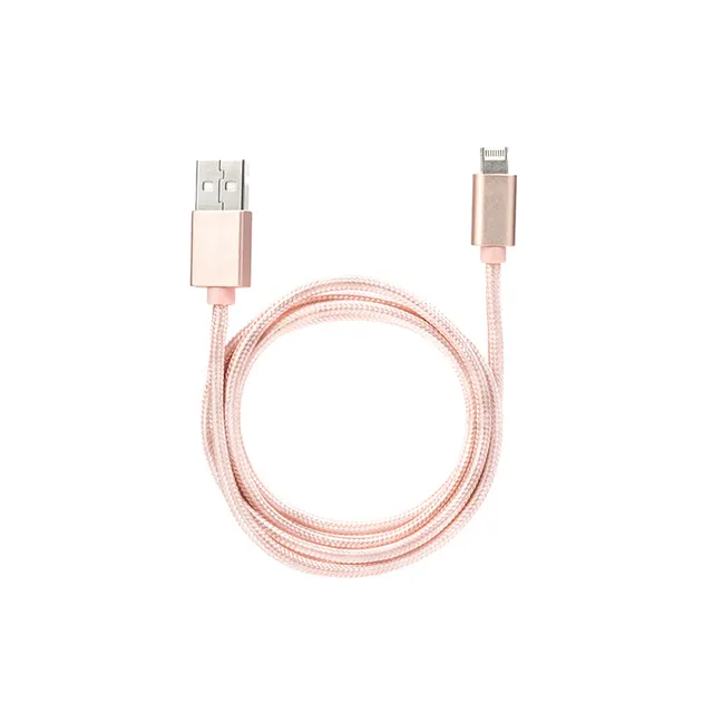 Kikkerland Rose Super Cable Ladekabel 2-in-1 Baumwolle