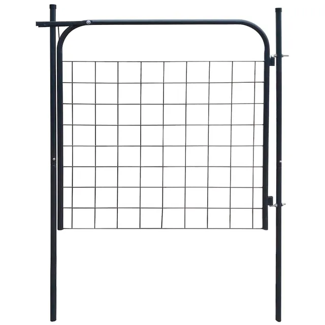 vidaXL Heim & Garten Gartentor 100x100 cm Anthrazit Stahl