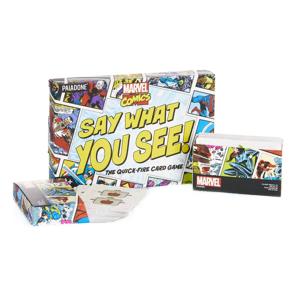 Paladone Say What You See Marvel Kartenspiel 79 Karten Ratespiel